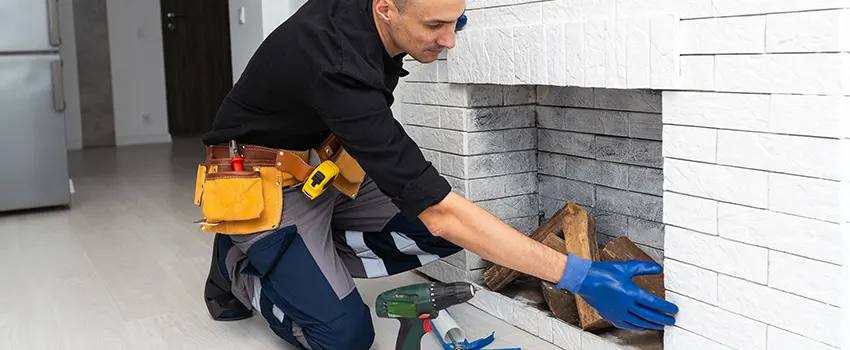 Fireplace Damaged Damper Frame Repair Services in Silver Spring, Maryland