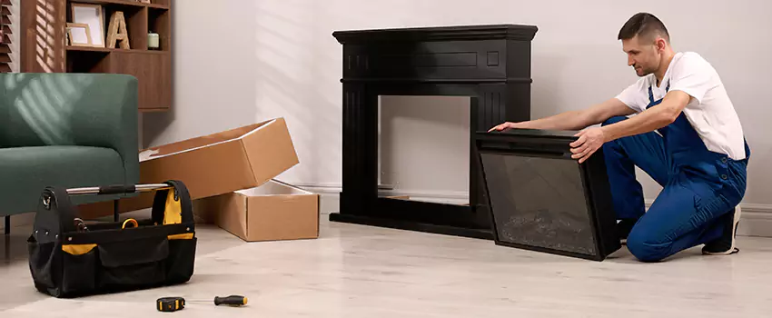 Old Rusted Metal Fireplace Repair And Replacement in Silver Spring, MD